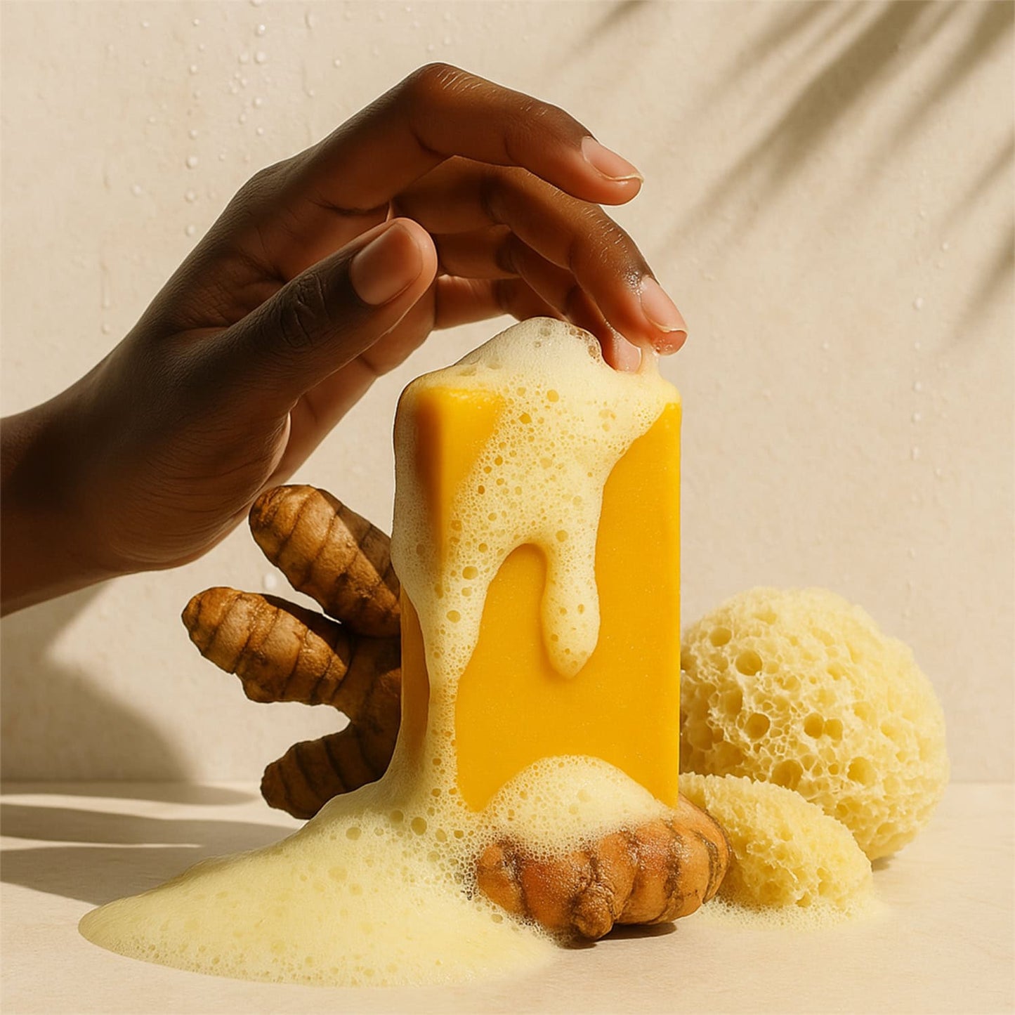 100g Turmeric Hand Made Soap, Lemon Kojic Acid Soap, Shower and Facial Soap